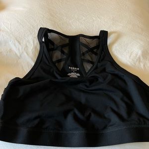 NWOT - Torrid Black Sports Bra - Size 1